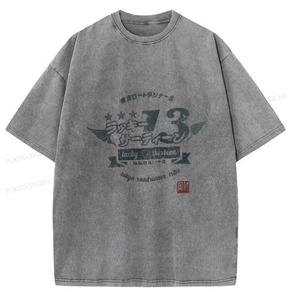 Tokyo-Tiger Japan Bosozoku Wings Washed T-Shirt