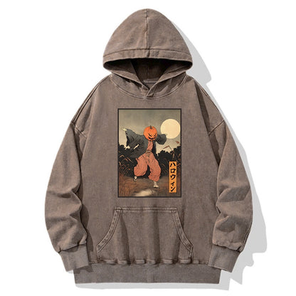 Tokyo-Tiger Japanese Pumpkin Monster Washed Hoodie