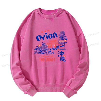 Tokyo-Tiger Orion Beer With Okinawa Washed Sweatshirt