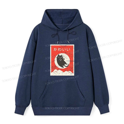 Tokyo-Tiger Cute Black Cat Japanese Classic Hoodie