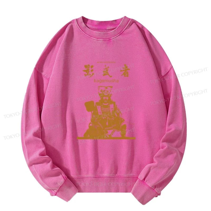 Tokyo-Tiger Japanese Shadow Samurai Washed Sweatshirt