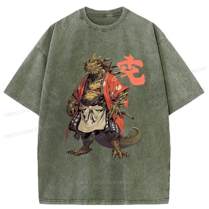 Tokyo-Tiger Japanese Mythology Creature Washed T-Shirt