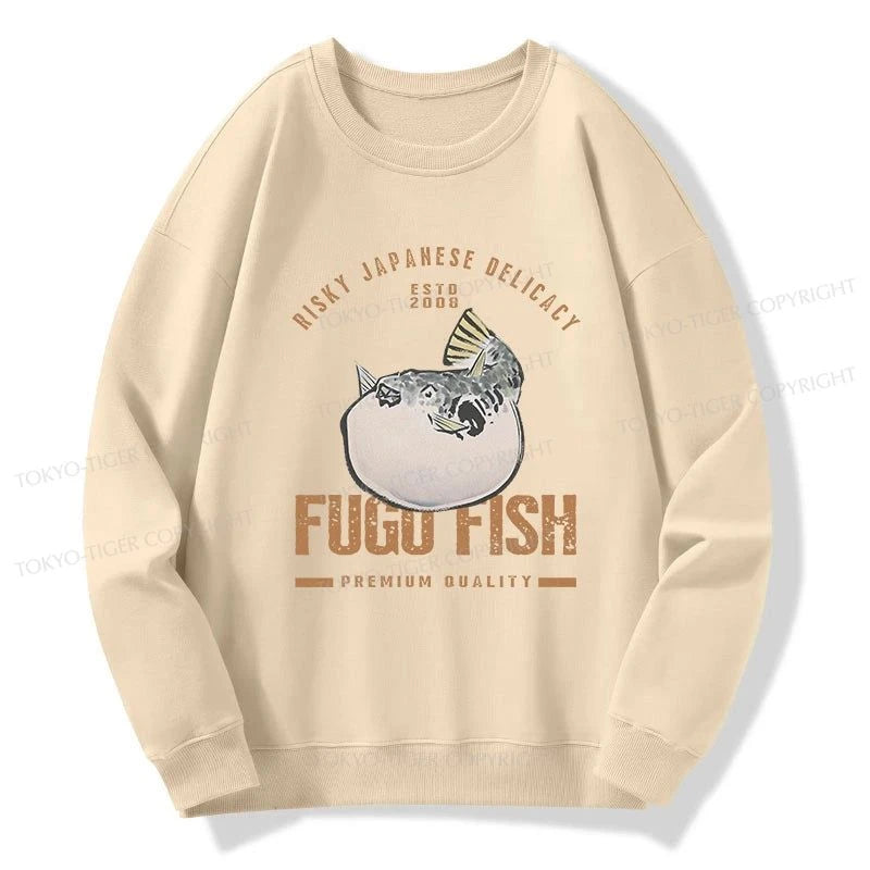 Tokyo-Tiger Fugu Fish Japanese Sweatshirt