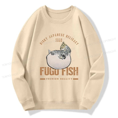 Tokyo-Tiger Fugu Fish Japanese Sweatshirt