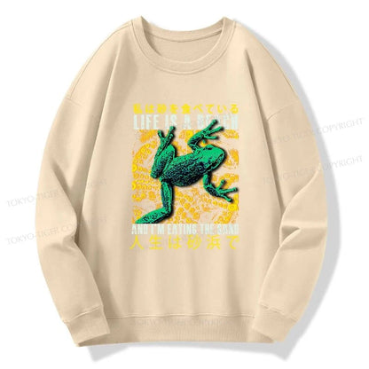 Tokyo-Tiger Life Is A Beach I'M Eating The Sand Sweatshirt