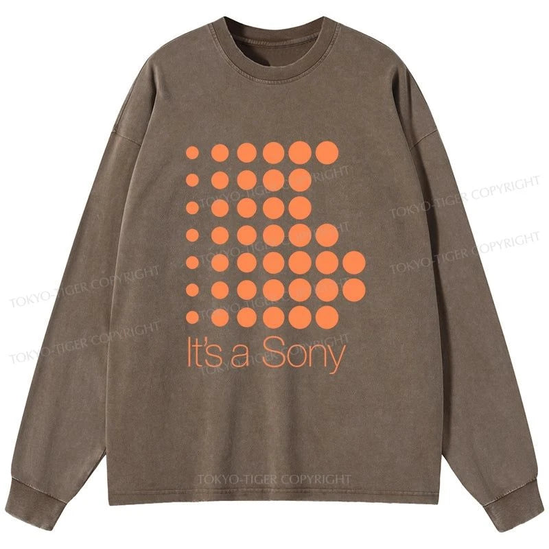 Tokyo-Tiger It's A Sony Washed Long Sleeve T-Shirt