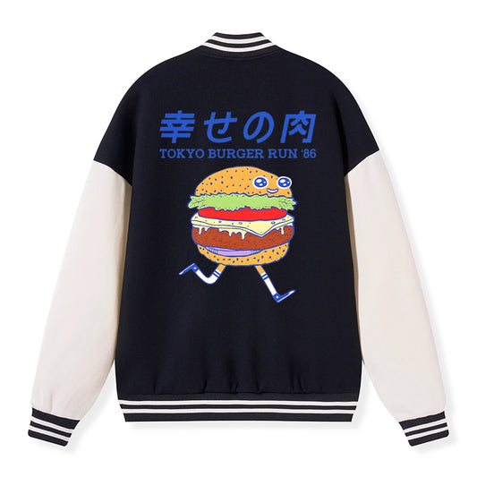 Tokyo-Tiger Tokyo Burger Run Japanese Embroidery Varsity Jacket