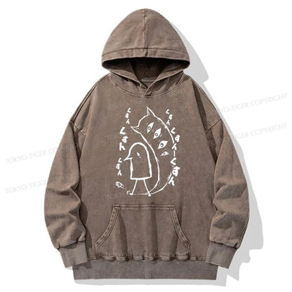 Tokyo-Tiger Goodnight Punpun Japanese Washed Hoodie