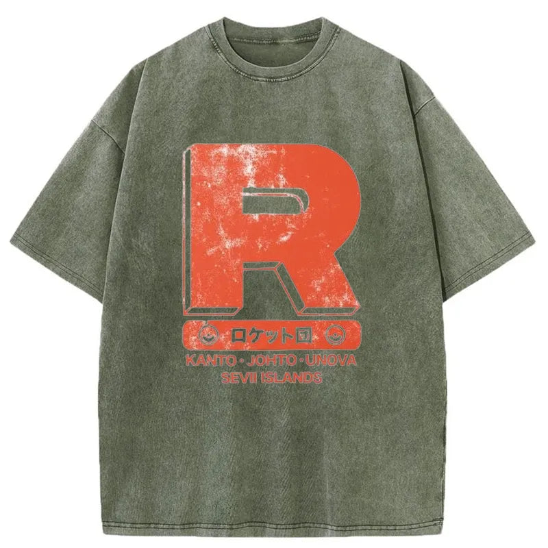 Tokyo-Tiger Team Rocket Japanese Washed T-Shirt