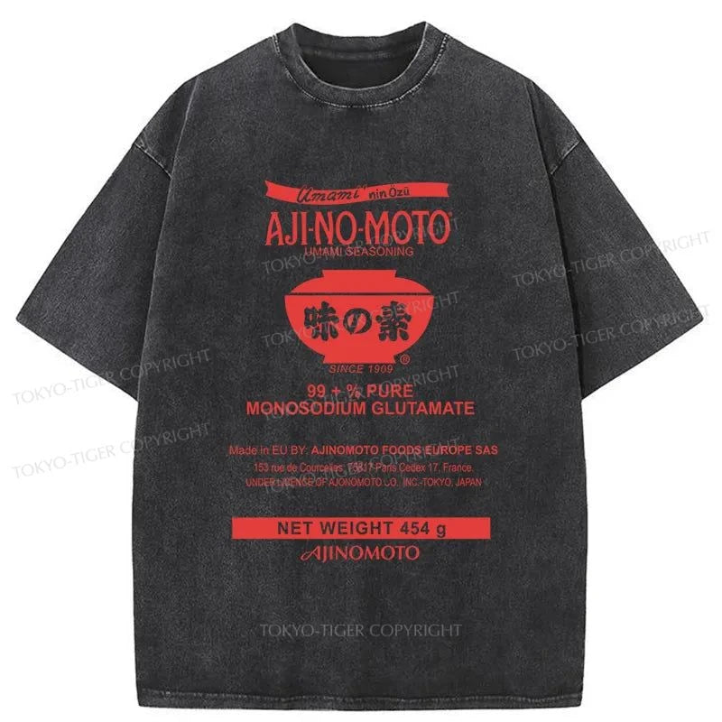 Tokyo-Tiger Monosodium Glutamate Japanese Washed T-Shirt