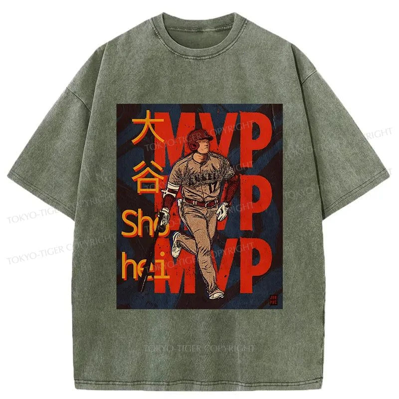 Tokyo-Tiger Japan Shohei Ohtani Japan Washed T-Shirt