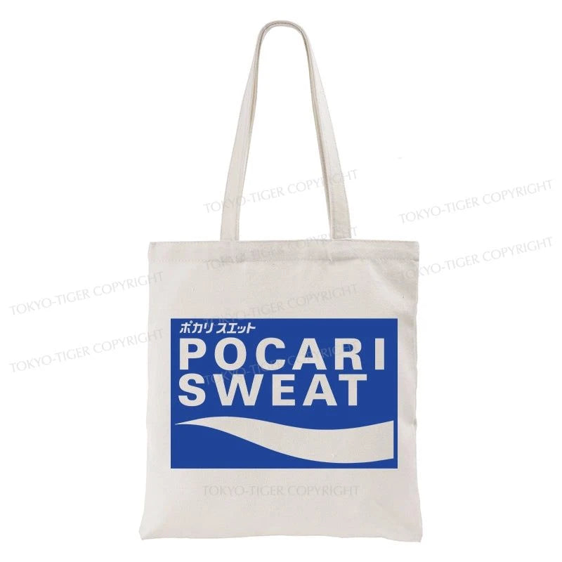 Tokyo-Tiger POCARI SWEAT Logo Tote Bag