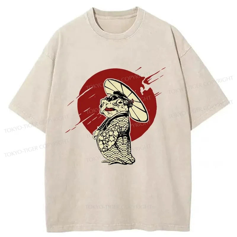 Tokyo-Tiger Frog Monster Washed T-Shirt