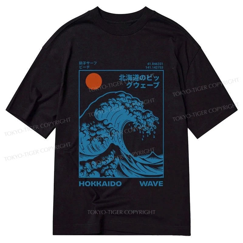 Tokyo-Tiger Hokkaido Wave Japan Classic T-Shirt