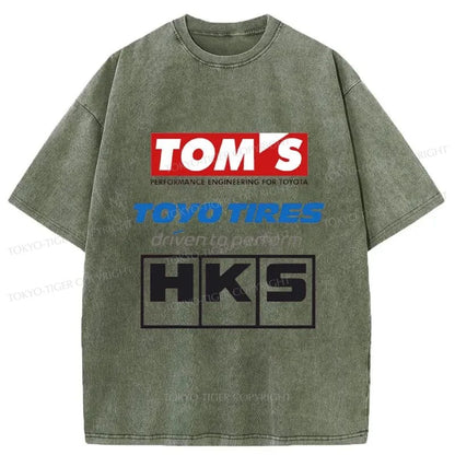 Tokyo-Tiger Toyo Tires Japan Washed T-Shirt