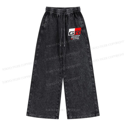 Tokyo-Tiger Toyota Gazoo Racing GR Logo Washed Sweatpants