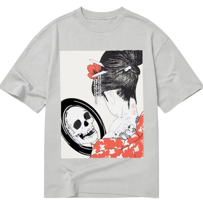 Tokyo-Tiger Skull Reflection Geisha Classic T-Shirt
