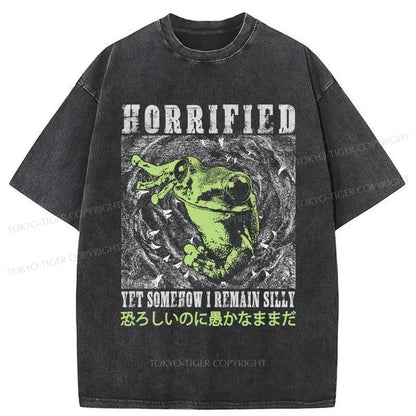 Tokyo-Tiger Silly Frog Japanese Washed T-Shirt