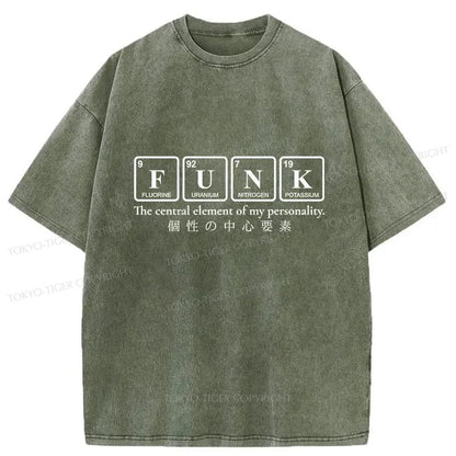 Tokyo-Tiger Funk Music Washed T-Shirt