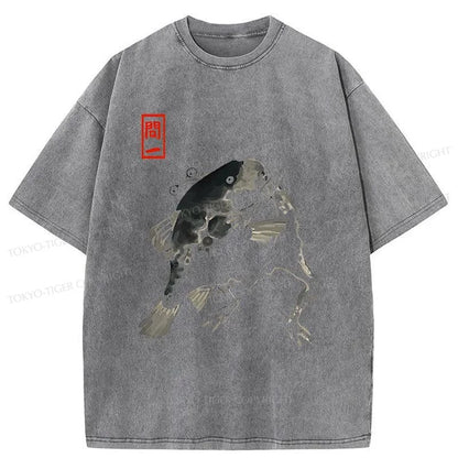 Tokyo-Tiger Matsumoto Hoji Frog With Fish Washed T-Shirt