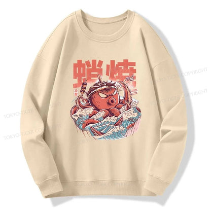 Tokyo-Tiger The Great Wave Takoyaki Japanese Sweatshirt