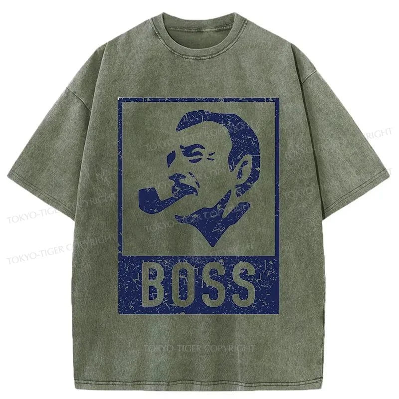 Tokyo-Tiger Japan Boss Coffee Washed T-Shirt