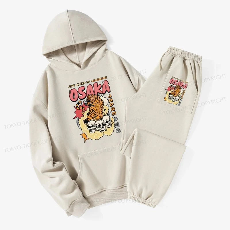 Tokyo-Tiger Osaka Tiger Fleece Lined Hoodie Set