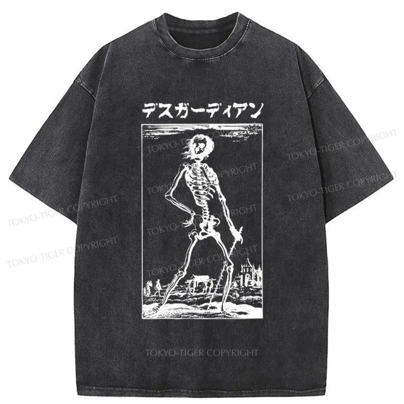 Tokyo-Tiger Death Guardian Japanese Washed T-Shirt