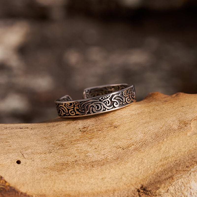 Tokyo-Tiger Tang Dynasty Flower Design Ring