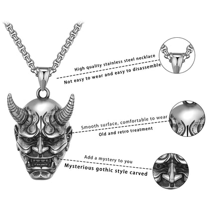 Tokyo-Tiger Demon Ghost Prajna Mask Necklace