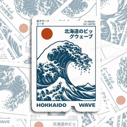 Tokyo-Tiger Hokkaido Wave Japan Sticker