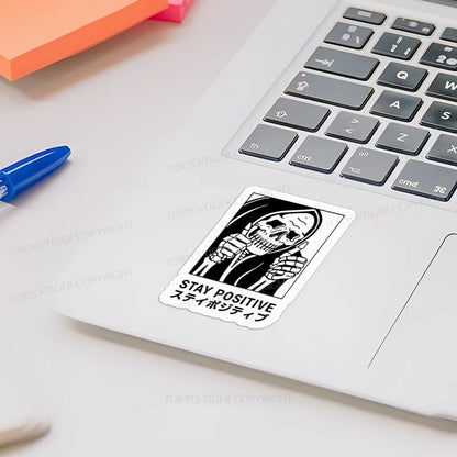 Tokyo-Tiger Stay Positive Skeleton Sticker