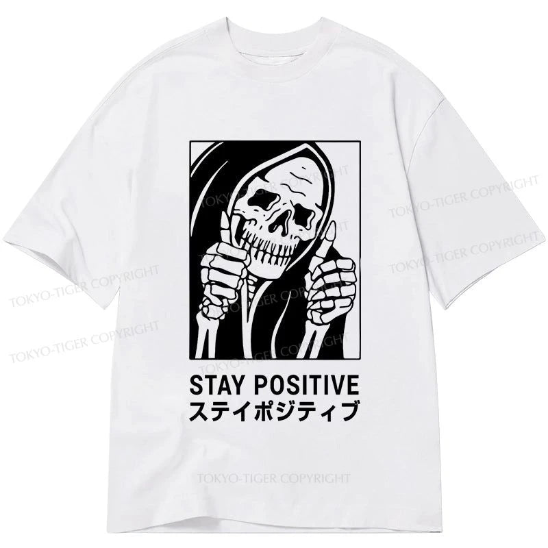 Tokyo-Tiger Stay Positive Skeleton Classic T-Shirt