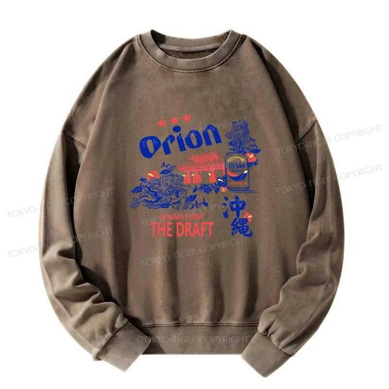 Tokyo-Tiger Orion Beer With Okinawa Washed Sweatshirt