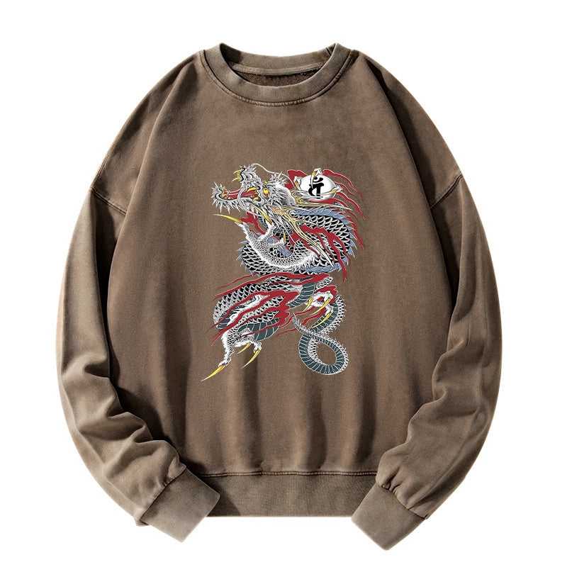 Tokyo-Tiger Dragon of Dojima Washed Sweatshirt