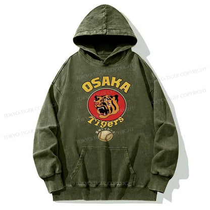 Tokyo-Tiger Osaka Tiger Baseball Washed Hoodie