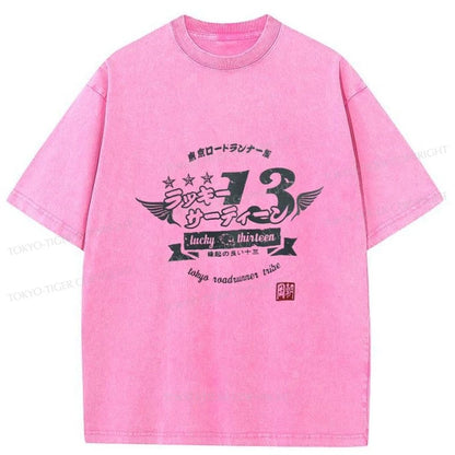 Tokyo-Tiger Japan Bosozoku Wings Washed T-Shirt