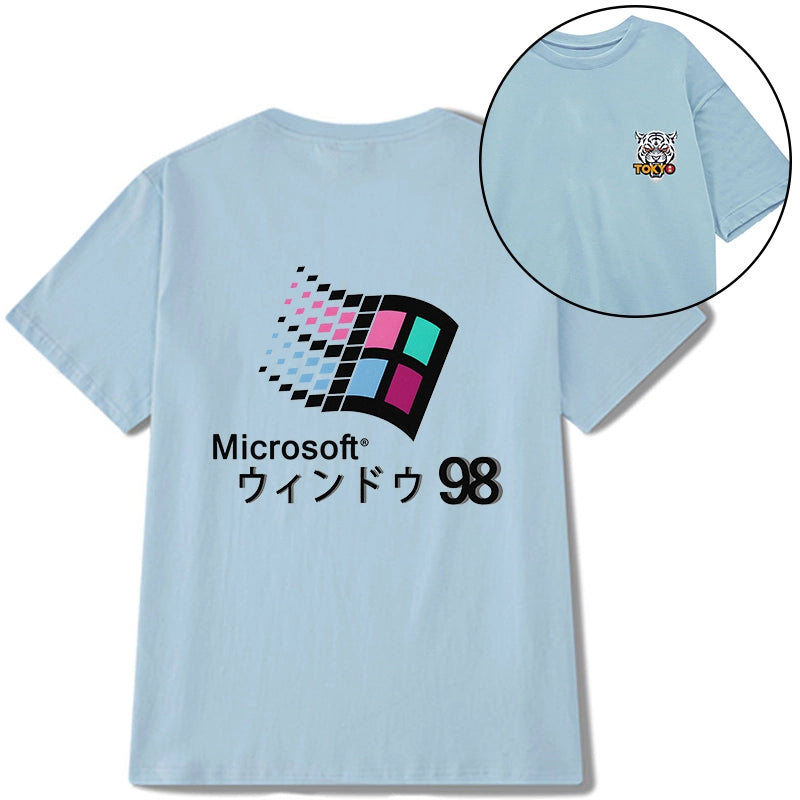 Tokyo-Tiger Microsoft Windows 98 Front Back Classic T-Shirt