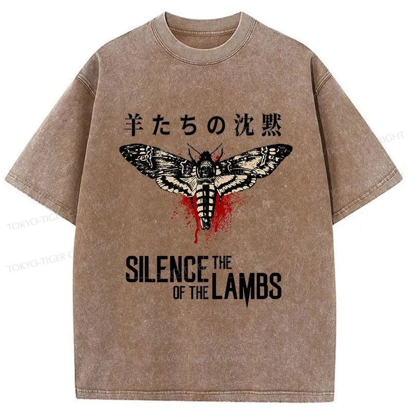 Tokyo-Tiger Ghost Moth Japanese Washed T-Shirt