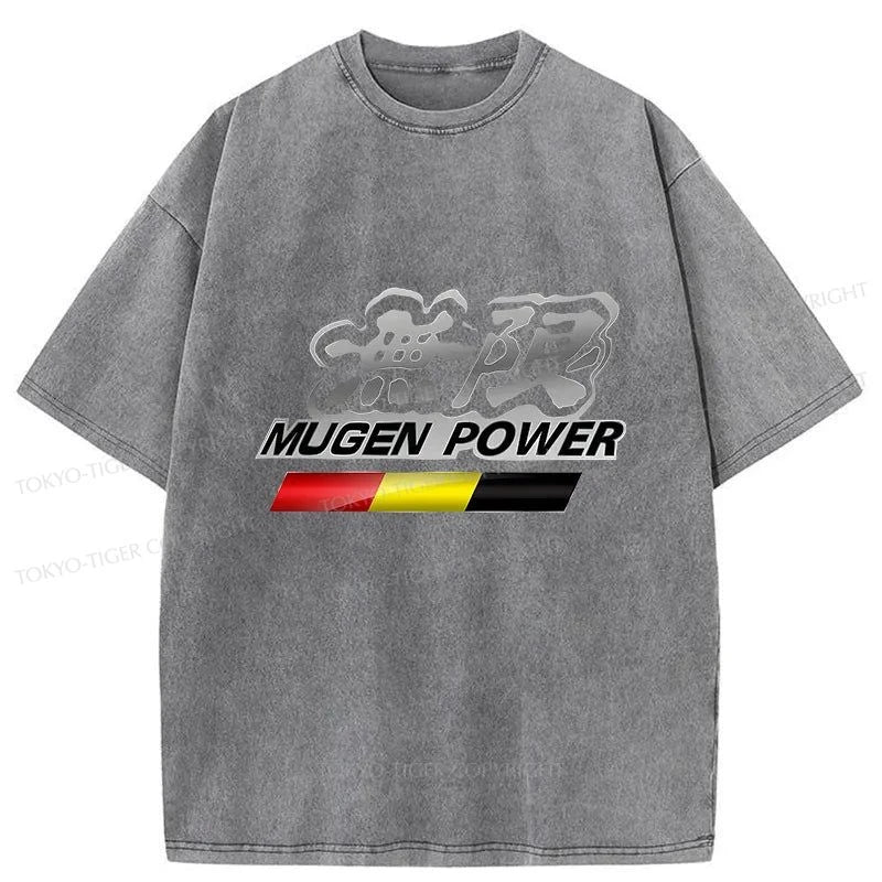 Tokyo-Tiger Mugen Power Japanese Washed T-Shirt