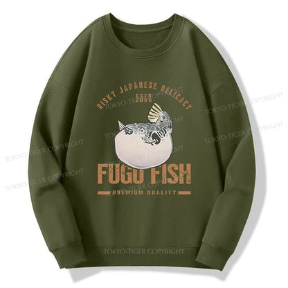 Tokyo-Tiger Fugu Fish Japanese Sweatshirt