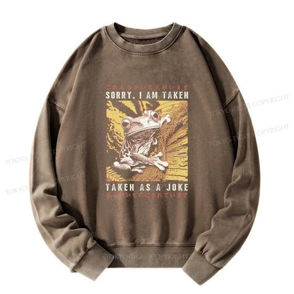 Tokyo-Tiger The Tragic Frog Japanese Washed Sweatshirt