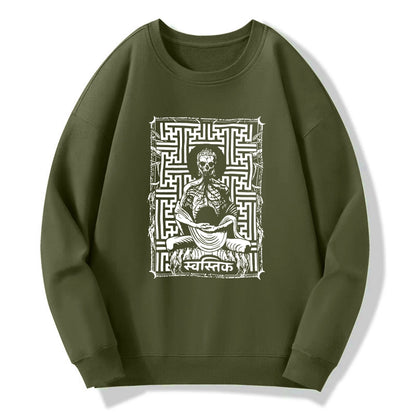 Tokyo-Tiger Sayagata Buddha Graphic Sweatshirt