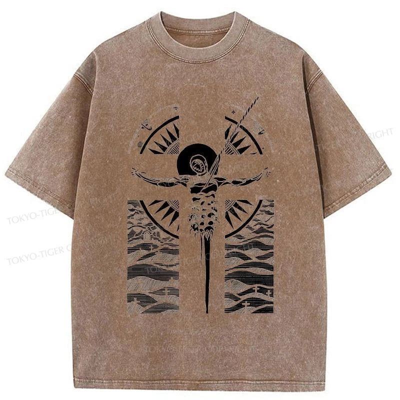 Tokyo-Tiger Fallen Angels Cross Manga Washed T-Shirt