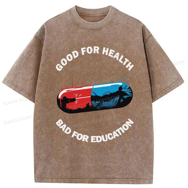 Tokyo-Tiger Good For Health Washed T-Shirt