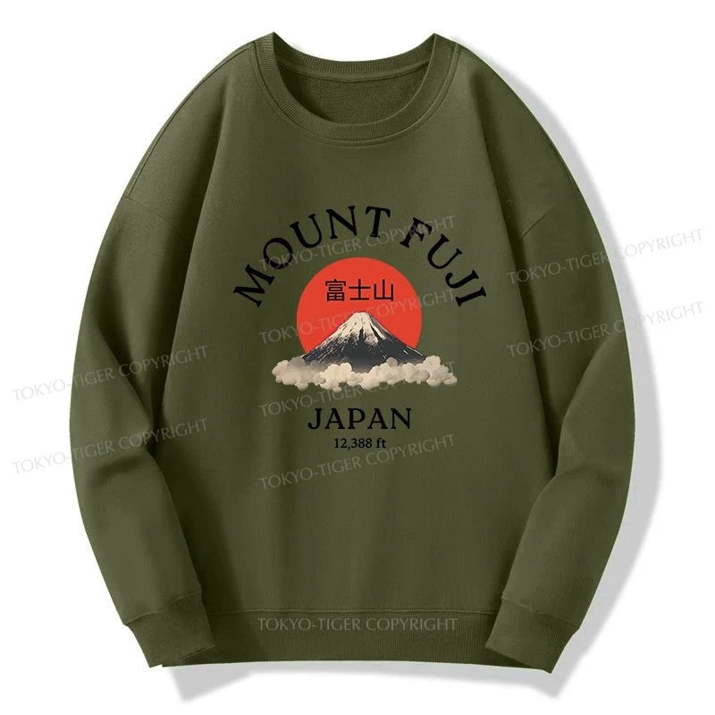 Tokyo-Tiger Japan Mount Fuji Sun Unisex Sweatshirt