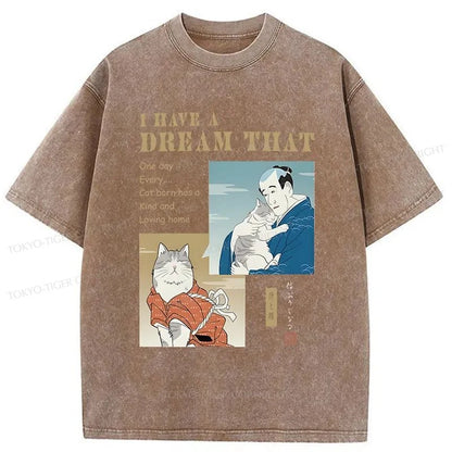 Tokyo-Tiger I Have A Dream Japanese Washed T-Shirt