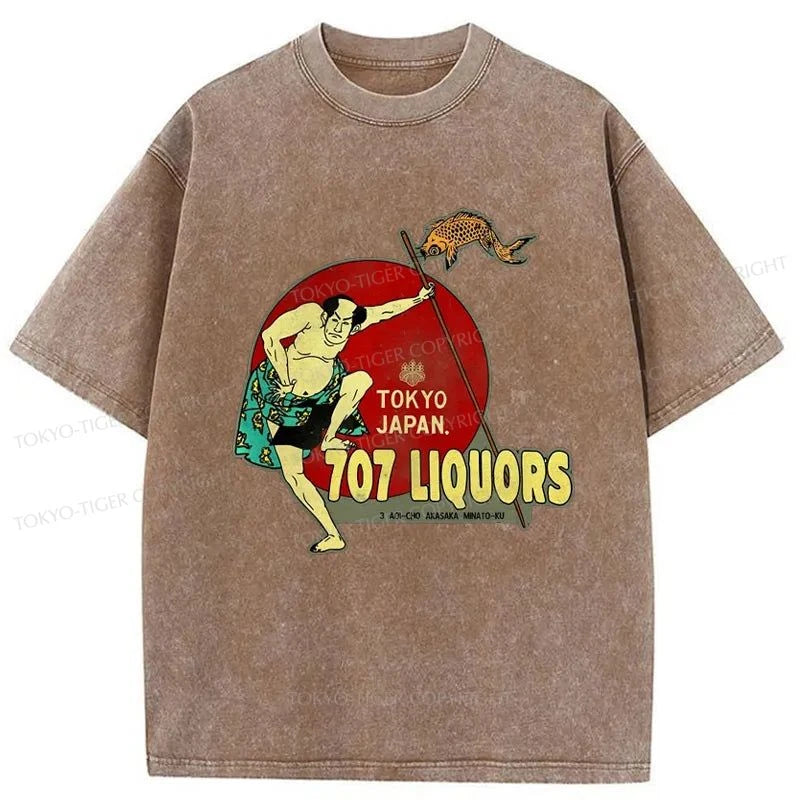 Tokyo-Tiger Vintage Japanese Liquor Washed T-Shirt