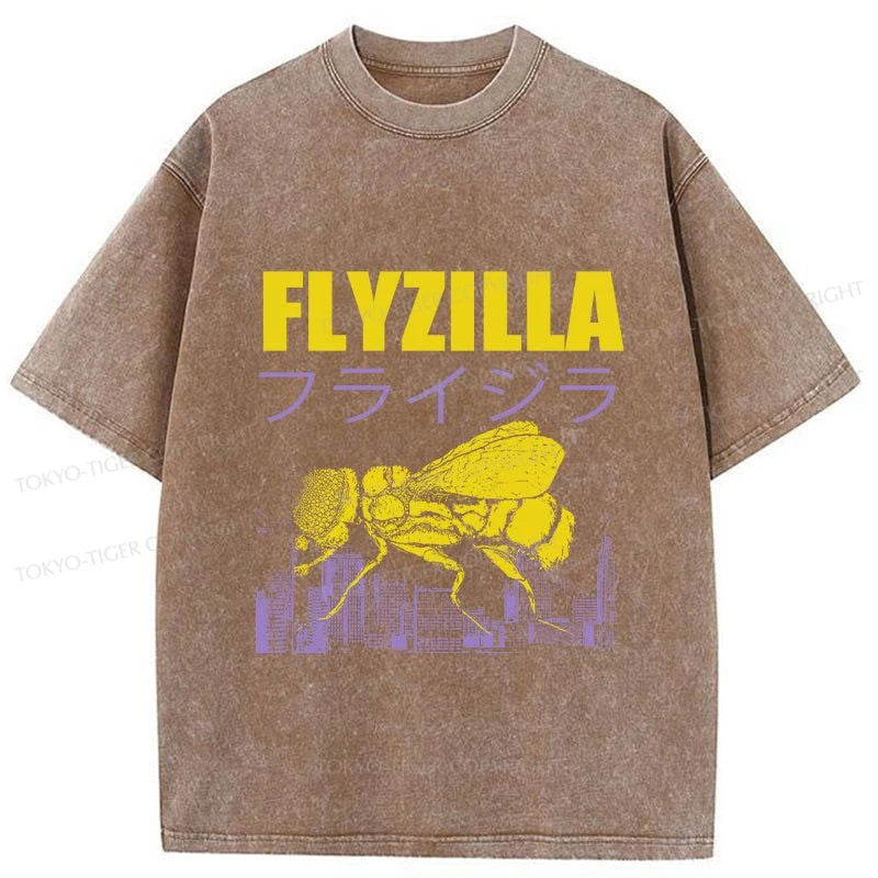 Tokyo-Tiger Giant Fly Japanese Washed T-Shirt