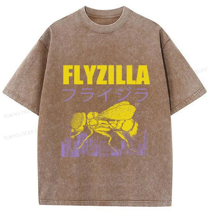 Tokyo-Tiger Giant Fly Japanese Washed T-Shirt